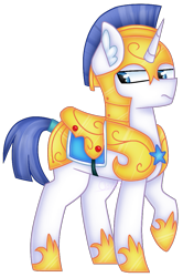 Size: 711x1074 | Tagged: safe, artist:tater, species:pony, species:unicorn, armor, male, one hoof raised, royal guard, simple background, solo, stallion, transparent background