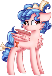 Size: 423x614 | Tagged: safe, artist:tater, character:cozy glow, species:pegasus, species:pony, cheek fluff, chest fluff, female, floppy ears, simple background, solo, transparent background