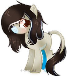 Size: 1142x1309 | Tagged: safe, artist:chaostrical, artist:harukamizuki-chan, base used, oc, oc only, species:earth pony, species:pony, female, leonine tail, mare, one eye closed, outline, simple background, solo, transparent background, white outline
