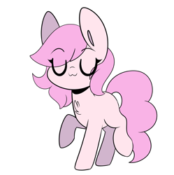 Size: 2387x2400 | Tagged: safe, artist:sakukitty, oc, oc only, oc:kayla, species:earth pony, species:pony, chest fluff, female, mare, simple background, solo, transparent background, uwu