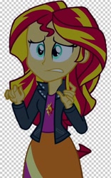 Size: 728x1164 | Tagged: safe, artist:ytpinkiepie2, character:sunset shimmer, equestria girls:rainbow rocks, g4, my little pony: equestria girls, my little pony:equestria girls, checkered background, clothing, jacket, low quality
