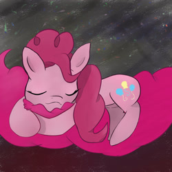 Size: 1700x1700 | Tagged: safe, artist:guatergau5, character:pinkie pie, species:earth pony, species:pony, eyes closed, sleeping