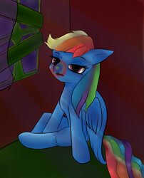 Size: 1860x2300 | Tagged: safe, artist:guatergau5, character:rainbow dash, species:pegasus, species:pony, episode:28 pranks later, g4, my little pony: friendship is magic, bad end, cookie zombie, female, solo