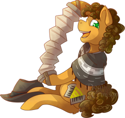 Size: 802x755 | Tagged: safe, artist:dogi-crimson, character:cheese sandwich, species:earth pony, species:pony, accordion, clothing, colored pupils, hoof hold, male, musical instrument, open mouth, poncho, profile, simple background, sitting, solo, stallion, transparent background