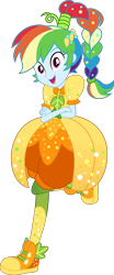 Size: 3080x7410 | Tagged: safe, artist:steyrrdash, character:rainbow dash, equestria girls:holidays unwrapped, g4, my little pony: equestria girls, my little pony:equestria girls, spoiler:eqg series (season 2), converse, cornucopia costumes, crossover, female, hairstyle, o come all ye squashful, ponytail, shoes, simple background, sneakers, solo, standing, standing on one leg, transparent background
