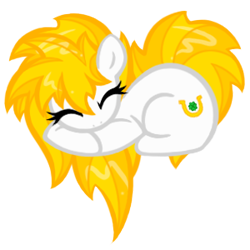 Size: 300x300 | Tagged: safe, artist:shadobabe, base used, oc, oc:fortune flair, species:earth pony, species:pony, cute, earth pony oc, eyes closed, heart, heart pony, simple background, solo, transparent background