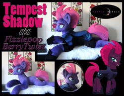 Size: 1280x990 | Tagged: safe, artist:purplenebulastudios, character:tempest shadow, species:pony, irl, photo, plushie, solo
