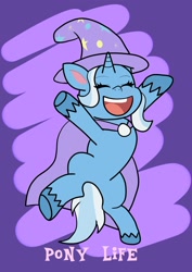 Size: 1280x1811 | Tagged: safe, artist:sharpiesketches, character:trixie, species:pony, species:unicorn, my little pony:pony life, cute, diatrixes, fanart, female, hilarious in hindsight, mare, solo
