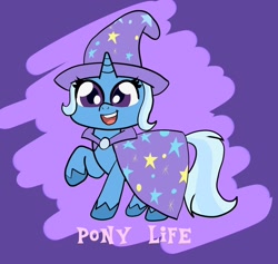 Size: 1280x1214 | Tagged: safe, artist:sharpiesketches, character:trixie, species:pony, species:unicorn, my little pony:pony life, cute, diatrixes, fanart, female, hilarious in hindsight, looking at you, mare, solo