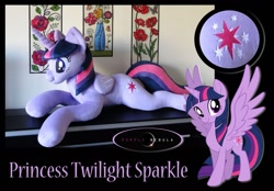 Size: 1280x891 | Tagged: safe, artist:purplenebulastudios, character:twilight sparkle, character:twilight sparkle (alicorn), species:alicorn, species:pony, irl, life size, photo, plushie, solo