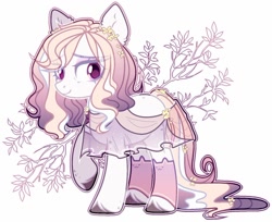 Size: 1024x835 | Tagged: safe, artist:toffeelavender, oc, species:earth pony, species:pony, female, mare, simple background, solo, white background