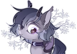 Size: 1024x720 | Tagged: safe, artist:toffeelavender, oc, species:bat pony, species:pony, female, horns, mare, solo