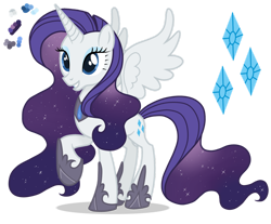 Size: 1280x1058 | Tagged: safe, artist:magicuniclaws, base used, character:rarity, species:alicorn, species:pony, g4, alicornified, female, race swap, raricorn, simple background, solo, transparent background