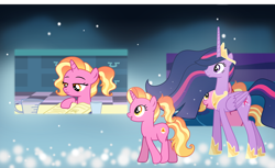 Size: 4794x2930 | Tagged: safe, artist:pumpkinpieforlife, character:luster dawn, character:twilight sparkle, character:twilight sparkle (alicorn), species:alicorn, species:pony, species:unicorn, episode:magical mystery cure, episode:the last problem, g4, my little pony: friendship is magic, absurd resolution, book, princess celestia's special princess making dimension, princess twilight 2.0, scene interpretation, show accurate