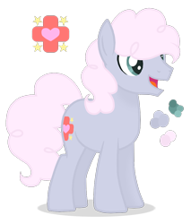 Size: 850x1000 | Tagged: safe, artist:magicuniclaws, base used, oc, parent:hoity toity, parent:nurse redheart, species:earth pony, species:pony, g4, offspring, parents:hoityheart, simple background, solo, transparent background