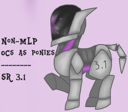 Size: 1605x1400 | Tagged: safe, artist:theedgyduck, oc, oc only, oc:sr 3.1, species:pony, g4, robot, robot pony, simple background