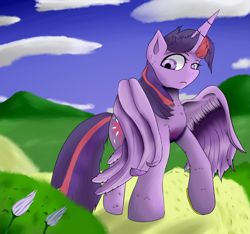 Size: 1550x1450 | Tagged: safe, artist:guatergau5, character:twilight sparkle, character:twilight sparkle (alicorn), species:alicorn, species:pony, g4, flower, solo