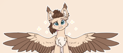 Size: 6000x2616 | Tagged: safe, artist:dark lightning, oc, oc:dimass, species:pegasus, species:pony, g4, big wings, blushing, cute, ear fluff, fluffy, looking at you, ponyfications, sketch, smiling at you, solo, wings