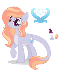 Size: 1280x1536 | Tagged: safe, artist:magicuniclaws, base used, oc, parent:steven magnet, species:pony, g4, female, hybrid, mare, offspring, simple background, solo, transparent background
