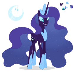 Size: 1280x1239 | Tagged: safe, artist:magicuniclaws, base used, oc, oc:lunar jewel, parent:nightmare moon, parent:nightmare rarity, species:alicorn, species:pony, g4, female, magical lesbian spawn, mare, offspring, parents:nightmare rarimoon, simple background, solo, transparent background