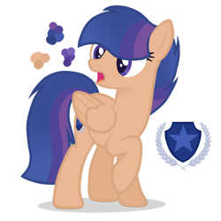 Size: 1280x1280 | Tagged: safe, artist:magicuniclaws, oc, oc:star shield, parent:flash sentry, parent:twilight sparkle, parents:flashlight, species:pegasus, species:pony, g4, female, mare, offspring, simple background, solo, transparent background