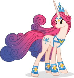 Size: 6708x7001 | Tagged: safe, artist:pumpkinpieforlife, character:princess amore, species:pony, species:unicorn, g4, absurd resolution, female, show accurate, simple background, solo, transparent background, vector