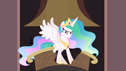 Size: 7529x4235 | Tagged: safe, artist:pumpkinpieforlife, character:princess celestia, species:alicorn, species:pony, episode:princess twilight sparkle, g4, my little pony: friendship is magic, absurd resolution, alternate universe, female, imminent transformation, mare, role reversal, solo, this will end in daybreaker, vector