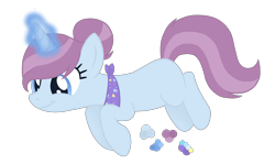 Size: 1800x1076 | Tagged: safe, artist:magicuniclaws, oc, parent:nurse redheart, parent:trixie, species:pony, species:unicorn, g4, female, magic, magical lesbian spawn, mare, offspring, parents:trixheart, simple background, solo, transparent background