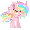 Size: 100x100 | Tagged: safe, artist:taligintou, oc, oc:paper stars, g4, angry, animated, cute, frown, madorable, paperbetes, pixel art, simple background, stomping, transparent background
