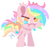 Size: 100x100 | Tagged: safe, artist:taligintou, oc, oc:paper stars, g4, angry, animated, cute, frown, madorable, paperbetes, pixel art, shaking, simple background, teary eyes, transparent background