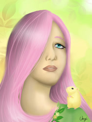 Size: 774x1032 | Tagged: safe, artist:verygood91, character:fluttershy, female, hamster, humanized, solo