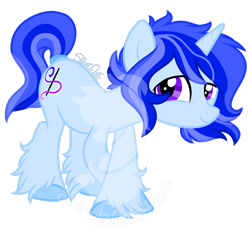 Size: 1440x1379 | Tagged: safe, artist:silentwolf-oficial, artist:teepew, base used, oc, oc only, oc:silent wolf, species:pony, species:unicorn, g4, hoof fluff, horn, signature, simple background, solo, transparent background, unicorn oc, watermark