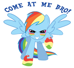 Size: 2255x2087 | Tagged: safe, artist:littletiger488, character:rainbow dash, species:pegasus, species:pony, episode:dragonshy, g4, my little pony: friendship is magic, come at me bro, raised hoof, simple background, solo, transparent background, vector