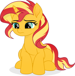 Size: 5582x5659 | Tagged: safe, artist:pumpkinpieforlife, character:sunset shimmer, species:pony, g4, absurd resolution, cute, movie accurate, shimmerbetes, simple background, solo, transparent background, vector