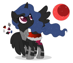Size: 3000x2620 | Tagged: safe, artist:magicuniclaws, oc, parent:king sombra, parent:nightmare moon, parents:sombramoon, species:alicorn, species:pony, g4, offspring, simple background, solo, transparent background