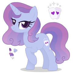 Size: 2500x2418 | Tagged: safe, artist:magicuniclaws, oc, parent:princess cadance, parent:trixie, parents:tridance, species:pony, species:unicorn, g4, female, magical lesbian spawn, mare, offspring, simple background, solo, transparent background