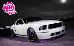 Size: 1280x800 | Tagged: safe, artist:shadowbolt240z, character:rarity, car, ford, mustang
