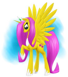 Size: 884x1000 | Tagged: safe, artist:stardustxiii, character:fluttershy, species:alicorn, species:pony, alicornified, female, fluttercorn, race swap, solo
