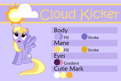 Size: 1500x1000 | Tagged: safe, artist:silvervectors, character:cloud kicker, female, reference sheet, solo