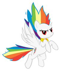 Size: 3000x3600 | Tagged: safe, artist:geonine, character:rainbow dash, element of loyalty, simple background, super form, super rainbow dash, transparent background, vector
