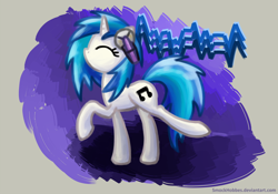 Size: 1800x1260 | Tagged: safe, artist:smockhobbes, character:dj pon-3, character:vinyl scratch, female, headphones, solo