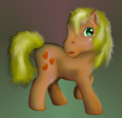 Size: 427x411 | Tagged: safe, artist:elfman83ml, character:applejack, g3, g4 to g3, generation leap