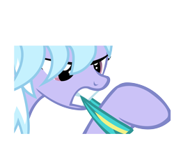 Size: 4442x3994 | Tagged: safe, artist:sunran80, character:cloudchaser, species:pegasus, species:pony, absurd resolution, female, leg warmers, lidded eyes, mare, mouth hold, simple background, solo, teeth, transparent background