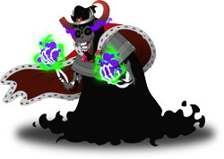Size: 3687x2624 | Tagged: safe, artist:zimvader42, character:king sombra, species:umbrum, adventure time, crossover, lich, simple background, the lich, transparent background, vector