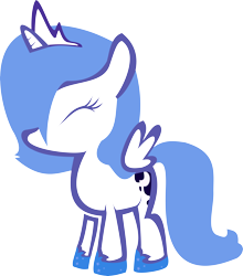 Size: 6998x7950 | Tagged: safe, artist:finalflutter, character:princess luna, species:pony, absurd resolution, female, simple background, solo, transparent background, vector, woona