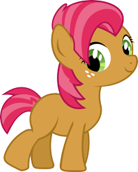 Size: 2644x3287 | Tagged: safe, artist:sunran80, edit, character:babs seed, episode:bloom and gloom, g4, my little pony: friendship is magic, adorababs, blank flank, cute, female, simple background, solo, transparent background, vector