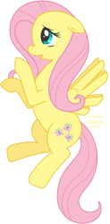 Size: 413x840 | Tagged: safe, artist:arastane-siryphia, character:fluttershy, species:pegasus, species:pony, female, floppy ears, mare, profile, simple background, solo, spread wings, transparent background, wings