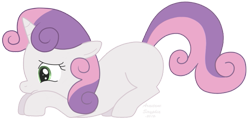 Size: 687x339 | Tagged: safe, artist:arastane-siryphia, character:sweetie belle, female, solo