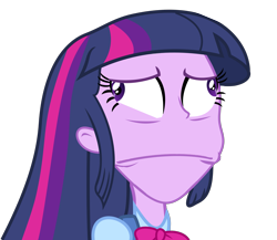 Size: 3595x3114 | Tagged: safe, artist:kanrabat, character:twilight sparkle, equestria girls:equestria girls, g4, my little pony: equestria girls, my little pony:equestria girls, :|, derp, faec, female, frown, me gusta, reaction image, simple background, solo, transparent background, vector, wat