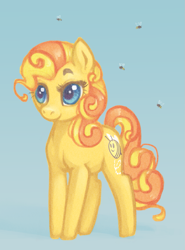 Size: 741x1000 | Tagged: safe, artist:dimespin, character:bumblesweet, character:honeybuzz, bee, female, solo
